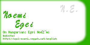 noemi egei business card